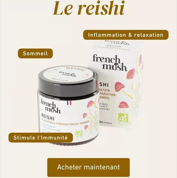 Poudre d'extraits de Reishi French Mush