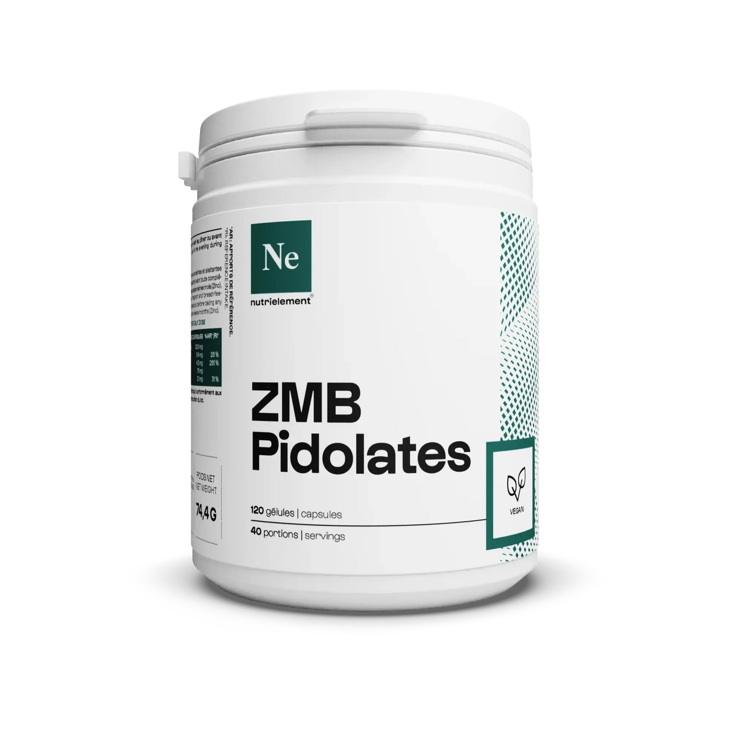 ZMB Pidolates 120 gélules Nutrimuscle