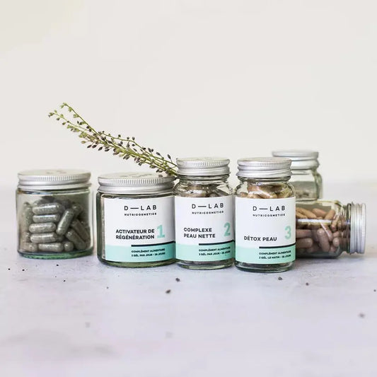 PROGRAMME PEAU PARFAITE - Peau régénérée, purifiée et matifiée - Compléments Alimentaires D-Lab Nutricosmetics