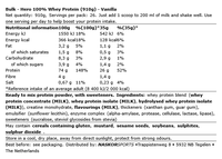Hero 100% Whey Protein Vanille - 910g Bulk