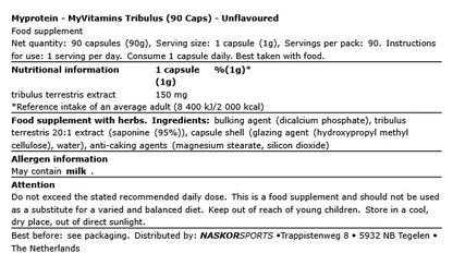 Tribulus 90 gélules My Protein