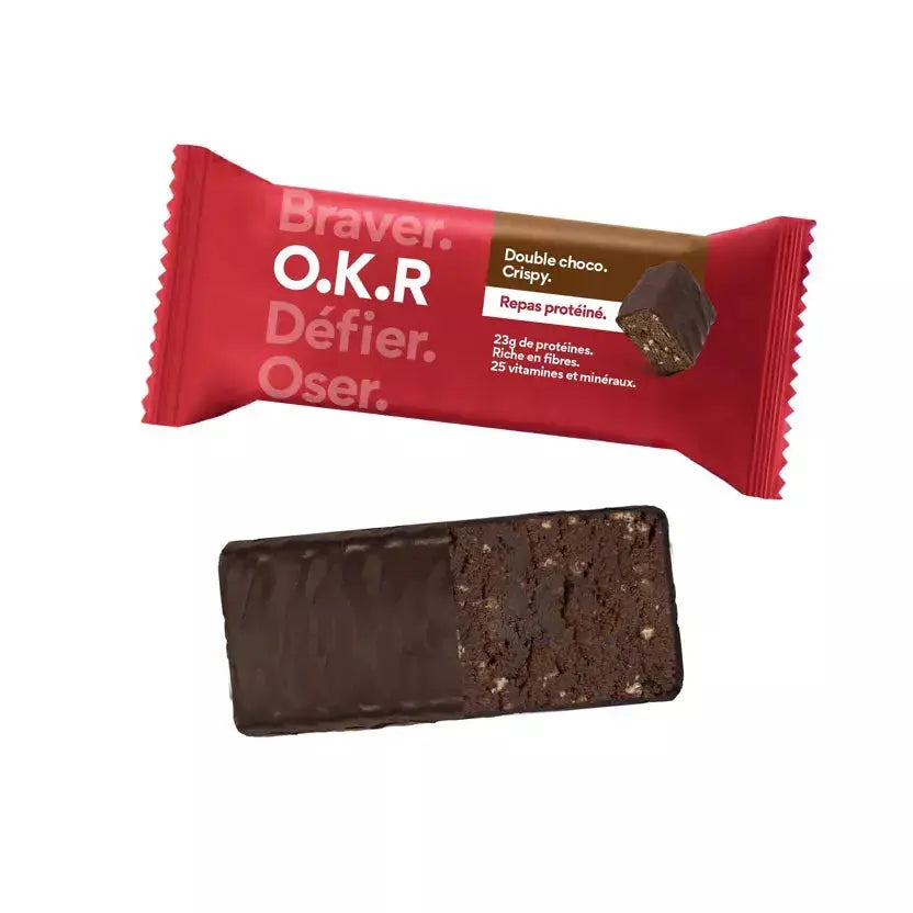 Barre-repas Double Chocolat Crispy - 100g Feed