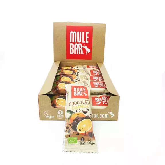 Barre céréales fruits bio & vegan Chocolat - Orange 40g Mulebar