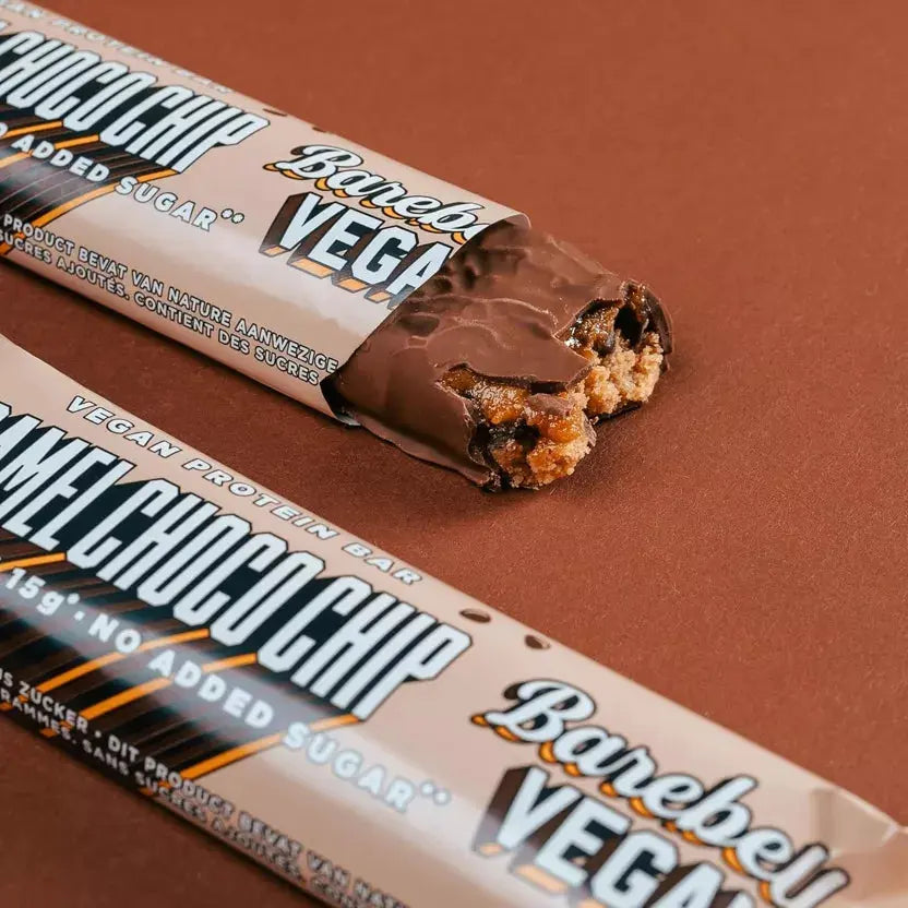 Barre protéinée Vegan Caramel Choco Chip 55g Barebells