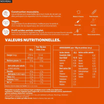 Protéines Végétales Saveur Vanille 600g O.K.R