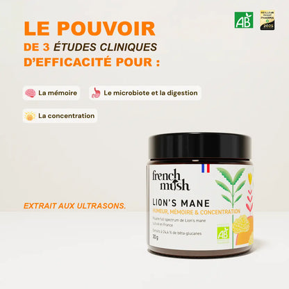 Poudre d'extraits de Lion's Mane 30g