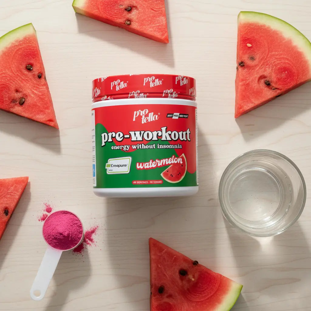 Protella Pre-Workout flat lay