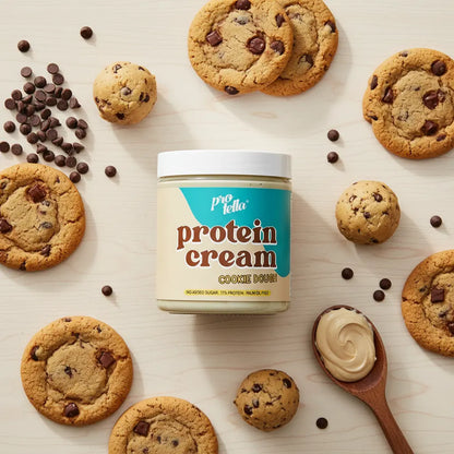 Protella Protein Cream Cookie Dough flat lay