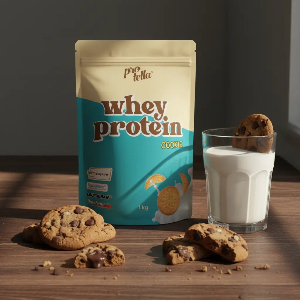 Protella Whey Protein Cookie - Lifestyle avec cookies